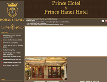 Tablet Screenshot of princehanoihotel.com
